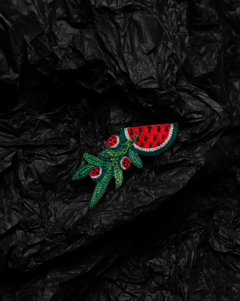 Olive Tree Branch Brooch