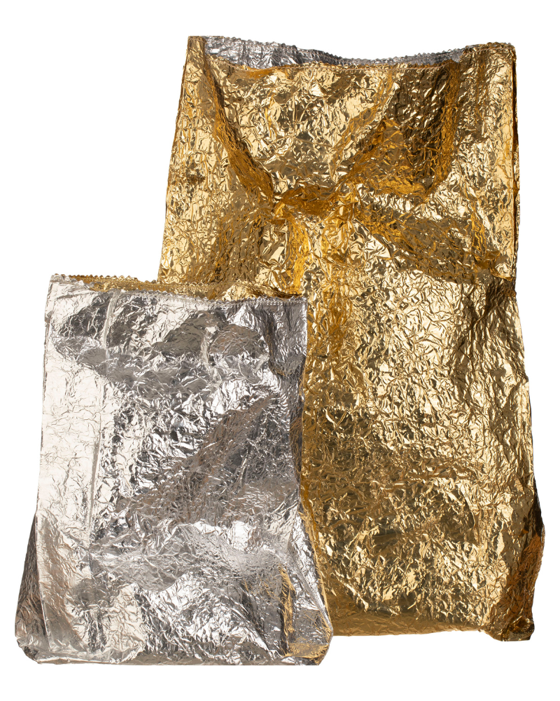 Metallic Coated Bag - XL Gold