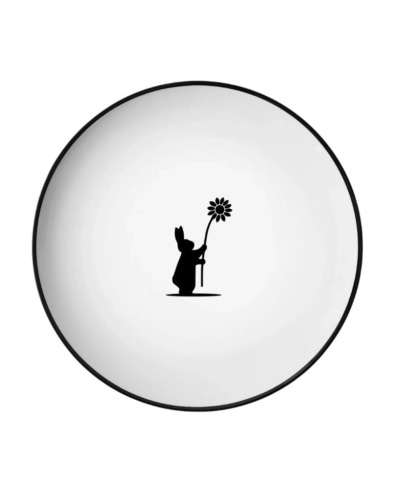 Flower Rabbit Plate