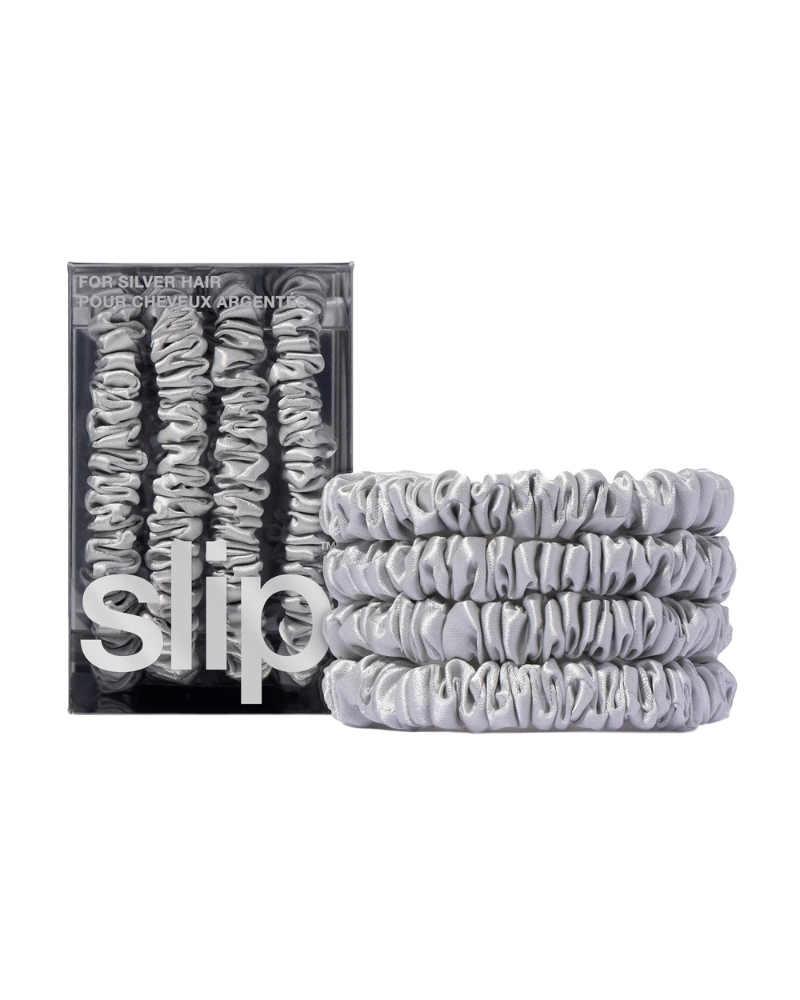 Skinny Scrunchies - Silver