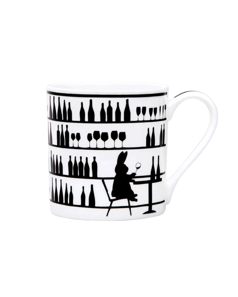 Wine Tasting Rabbit Mug