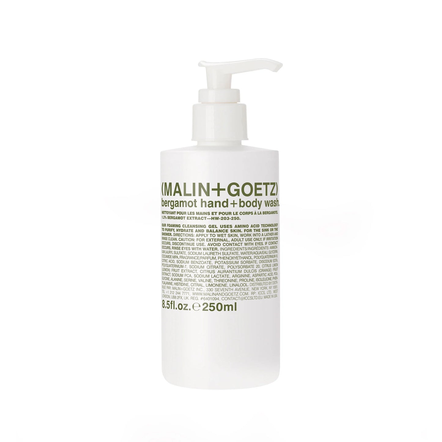 Bergamot Hand + Body Wash 250ml