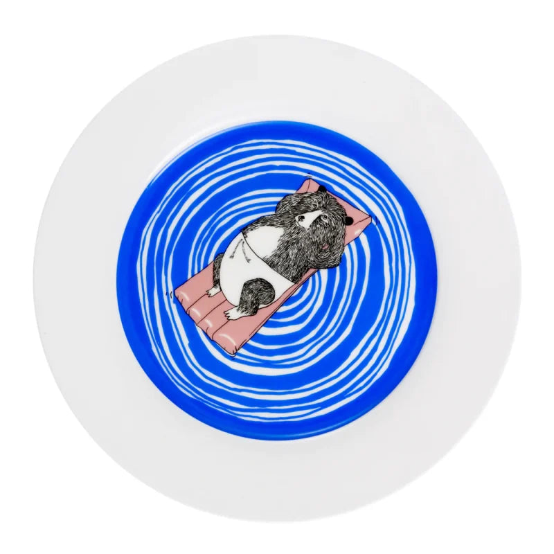 Bear Swims Dinner Plate