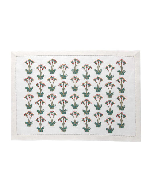 Nile Lotus Placemat (Set Of 2) - Jade