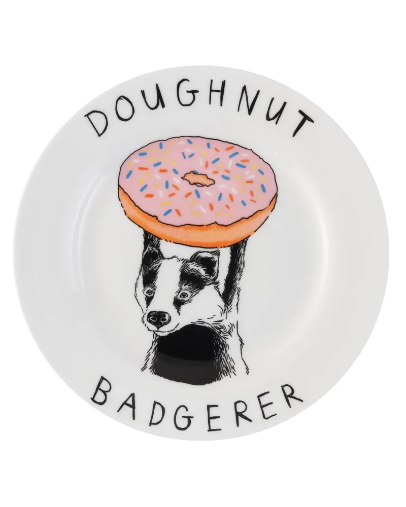 The Donut Badgerer Side Plate