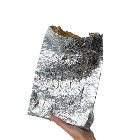 Metallic Coated Bag - Silver