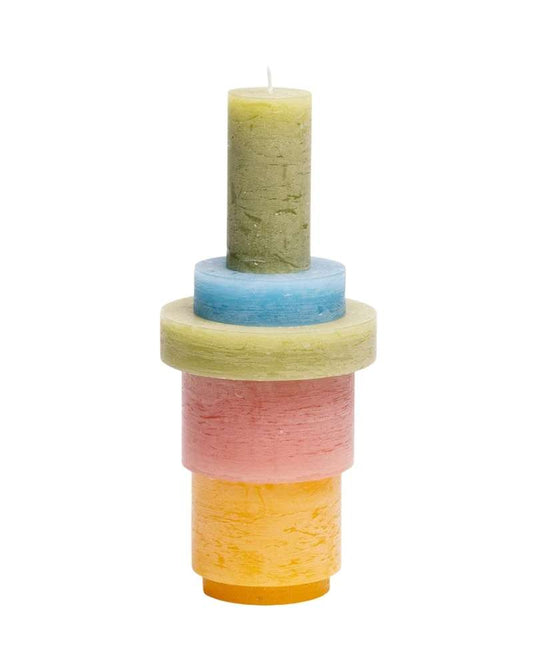 Candle Stack 03 - Pink & Yellow