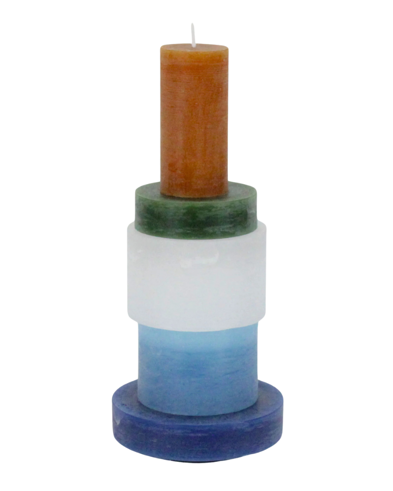 Candle Stack 04 - Brown & Blue