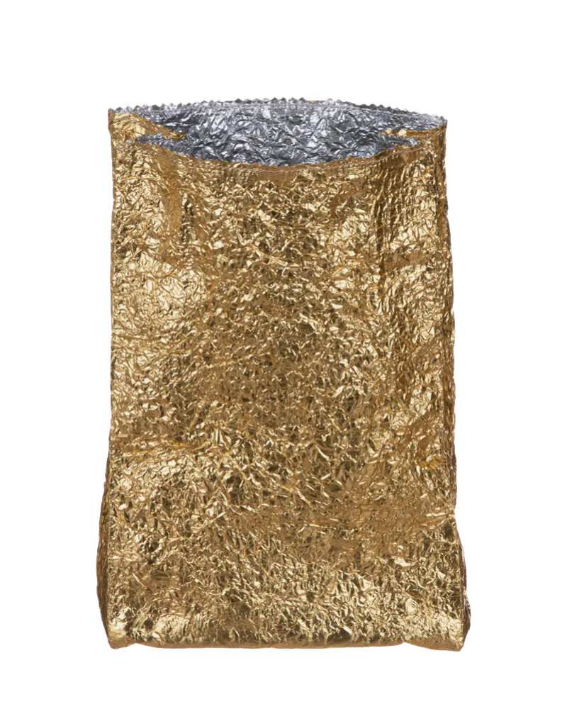 Metallic Coated Bag - XL Gold