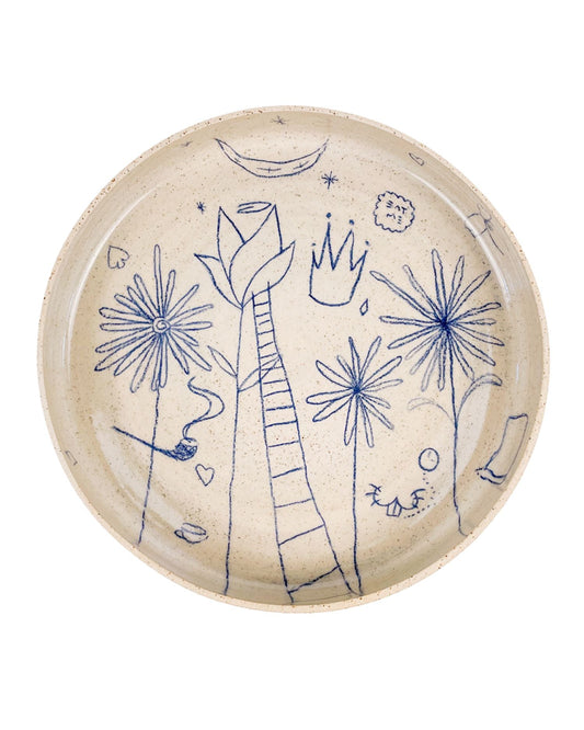 Turchino Plate: Alice in Wonderland