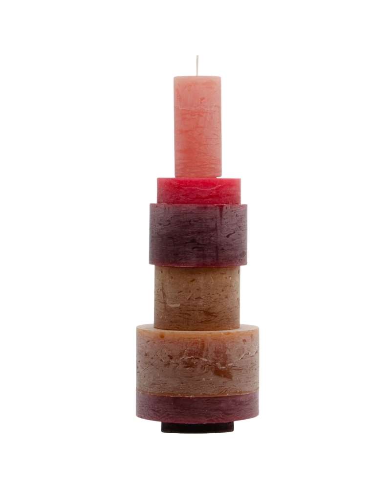 Candle Stack 06 - Burgundy