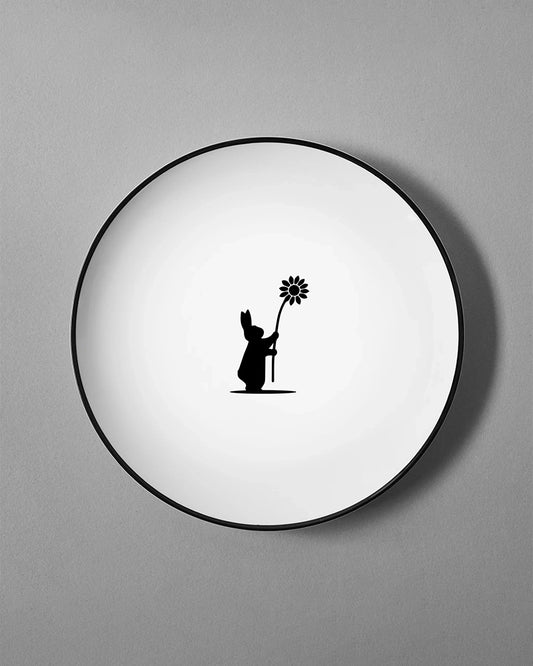 Flower Rabbit Plate