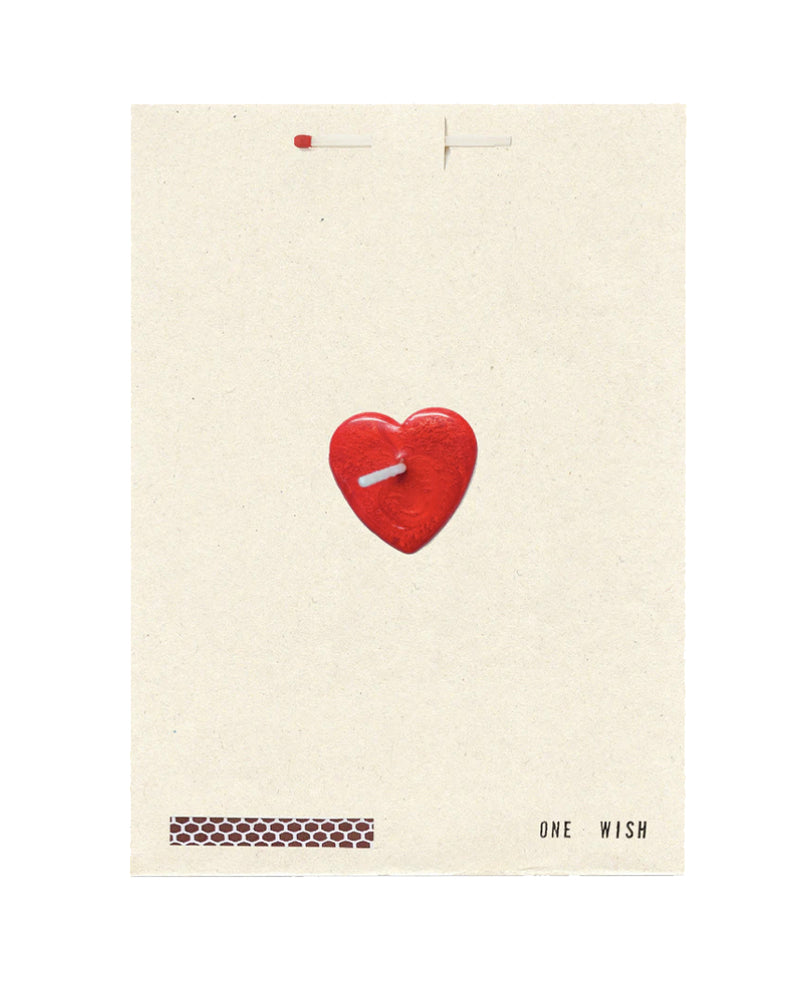 Red Heart Wish Card