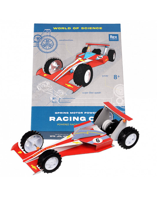 Make Your Own Spring Motor-Powered Racing Car