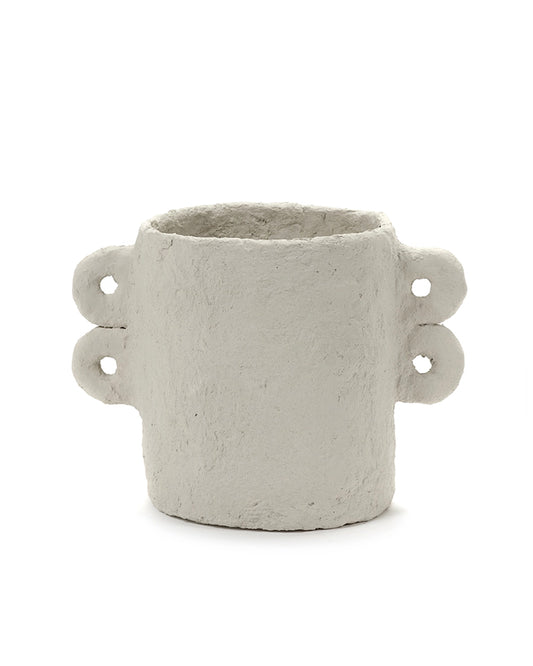 Pot Marie Paper Mache - Beige