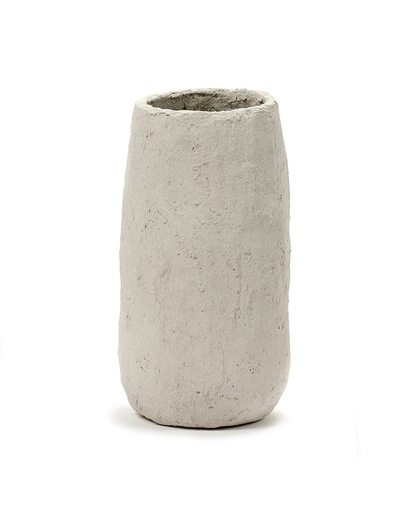 Vase Marie Paper Mache - Beige