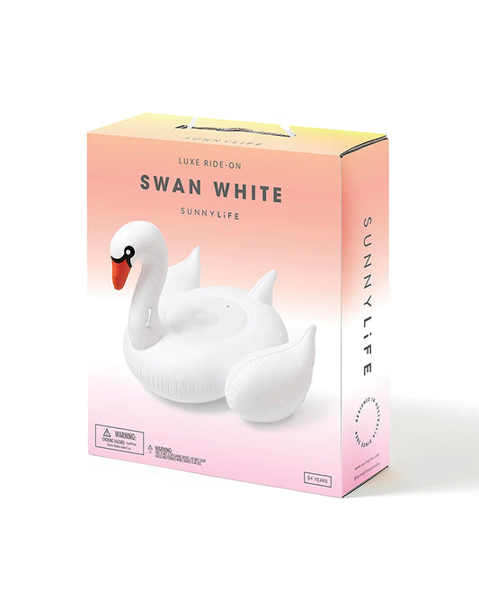 Luxe Ride-On Swan White