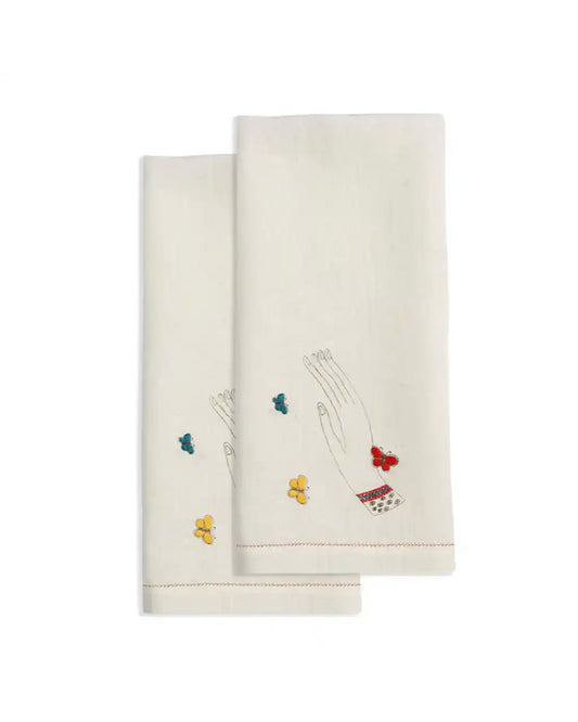 Dally Guest Towel (Set Of 2) - Primary