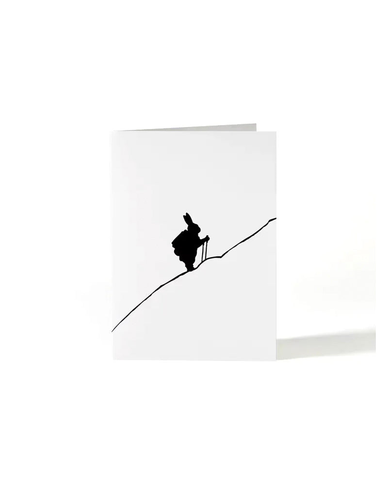 Card: Hiking Rabbit