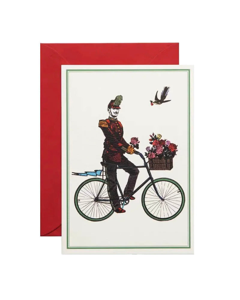 Greeting Card: Flower Cyclist