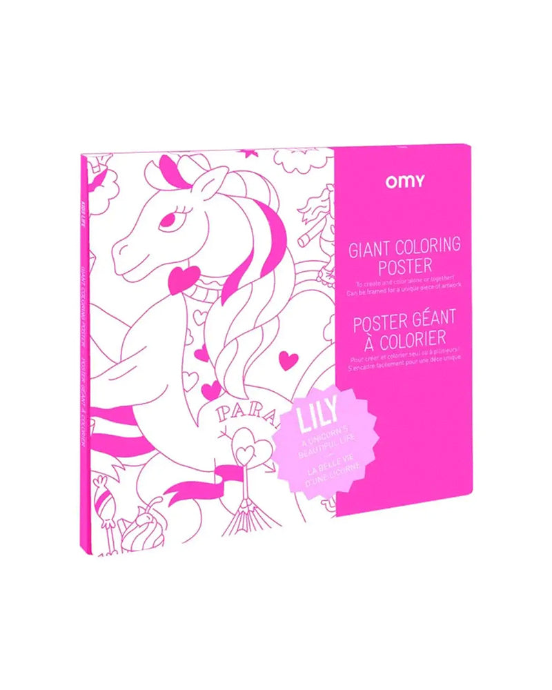 Giant Coloring Poster Lily Unicorn